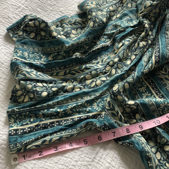 Vintage Solutions 80’s Green Print Blouse and Skort Matching Set - Picture 6 of 16